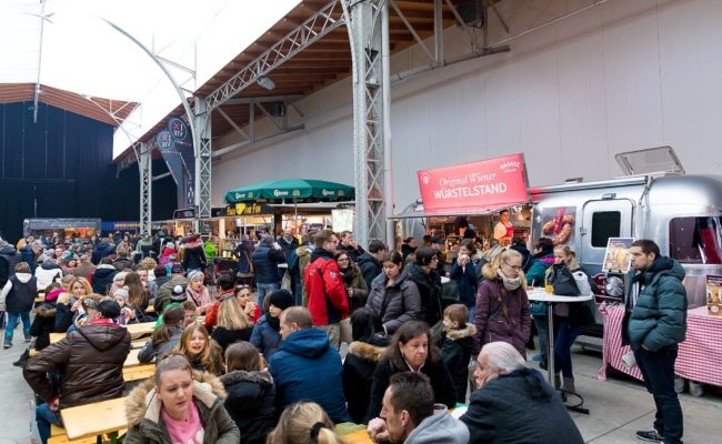 Speisen und Getränke Angebot in der Marx Halle