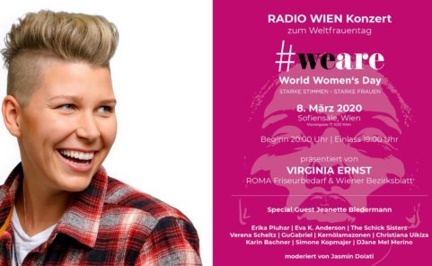 Radio Wien und Virginia Ernst präsentieren Konzert zum World’s Women Day 2020