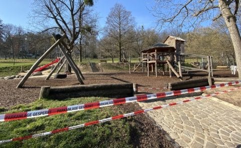 Spielplatz im Pötzleinsdorferpark gesperrt wegen Coronavirus