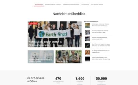 Noch mehr Klicks auf die Website der APA mit aktuellen Nachrichten der APA-Redaktion vor allen anderen