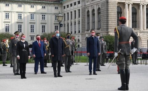 Angelobung der Rekruten am Nationalfeiertag im Beisein von Kanzler Kurz