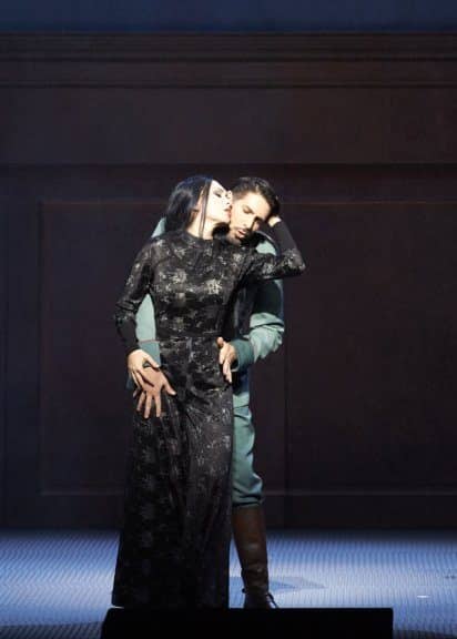 Margarita Gritskova und Clemens Unterreiner in der Oper Tri Sestri an der Wiener Staatsoper
