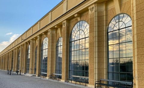 Die Orangerie im Schlosspark Schönbrunn ist ein beliebter Veranstaltungsort