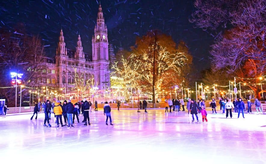 Weniger Eisfläche am Wiener Eistraum, dafür keine höheren Eintrittspreise als im Jahr zuvor.