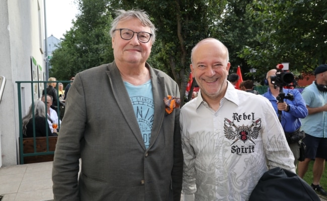 Joesi Prokopetz und Andy Lee Lang kamen zur Premiere von "1000 Jahre Tschauner".