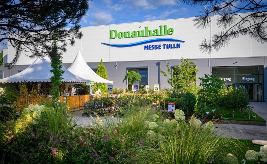 Die Gartenbaumesse Tulln findet in der Donauhalle Messe Tulln statt.