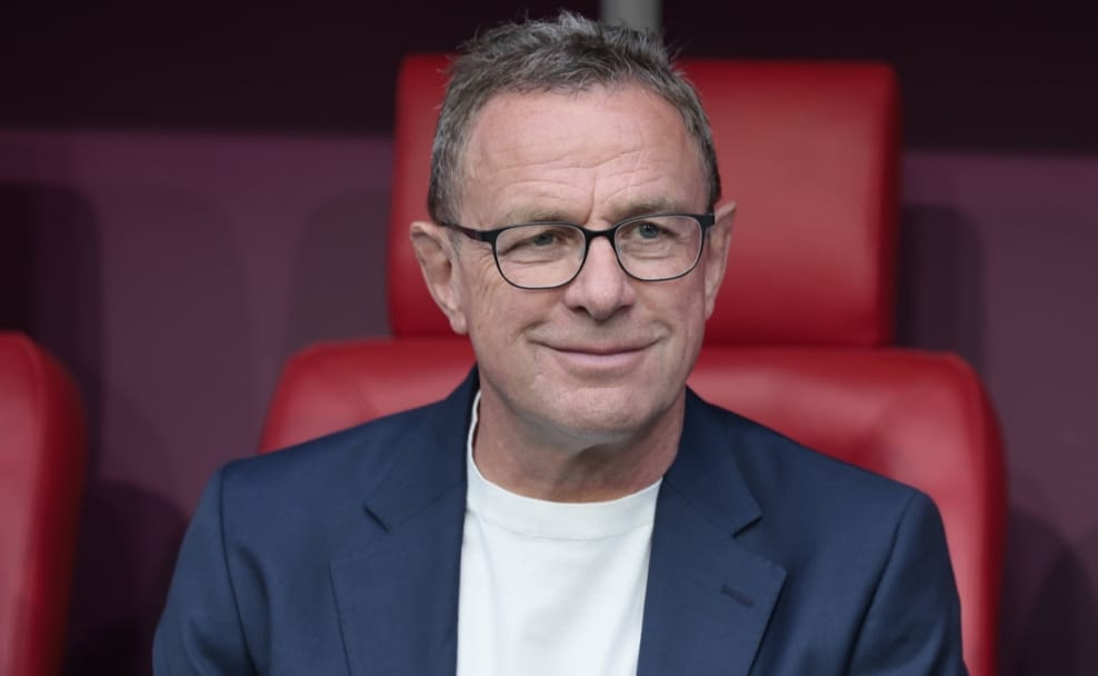 Ralf Rangnick auf der Trainerbank während der UEFA EURO 2024 wird Canal+ Sportkommentator.