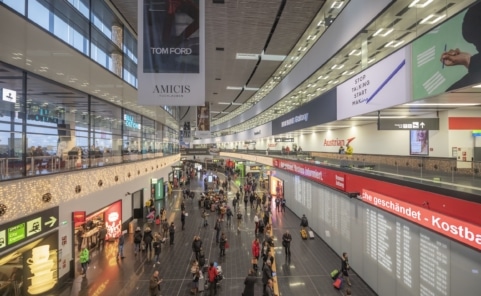 Terminal 3 am Flughafen Wien.