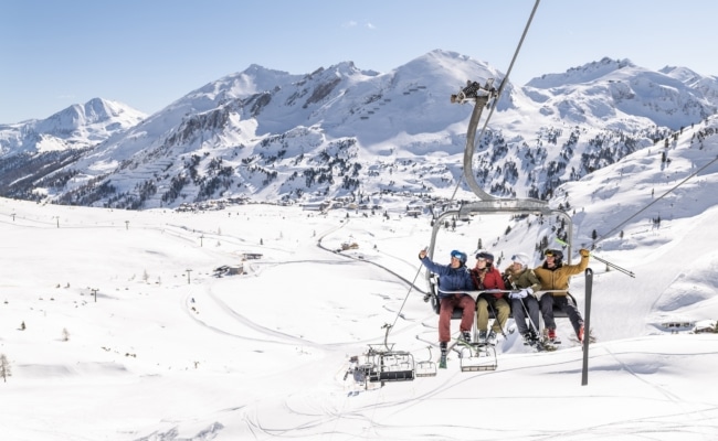 Die Skiregion Obertauern im Salzburger Land.