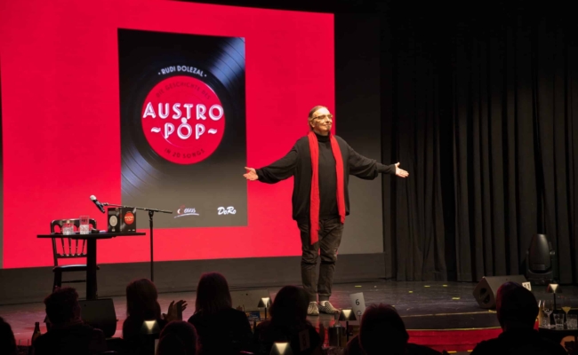 "100 Jahre Austropop – Weltberühmt in Österreich…" von Rudi Dolezal Premiere im Vindobona Wien.