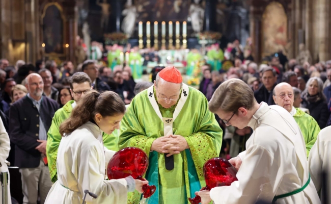 Abschied von Erzbischof Christoph Schönborn im Stephansdom.