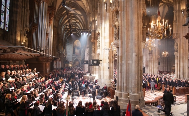 Abschied von Erzbischof Christoph Schönborn im Stephansdom.